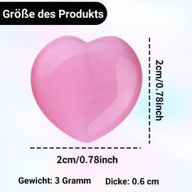 LBJFYHJN Set of 20 Gemstones Healing Stones Heart Stones Healing Crystal Meditation Relief Anxiety Female