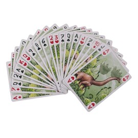BLUECHOLON Card Game, Playing Cards, Poker Deck, Dinosaur Card Game, Approx 5.7 x 8.7 cm, for Adults, Kids and Teens