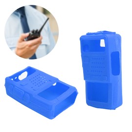 Tgoon Walky Talky Cover, Quality Silicone Walkie Talkie Protective Case Cover Easy to Use Security Offices Radios Long Range with Gel Soft Case for Baofeng Uv ? 5r (Blue)