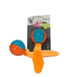 PETSWORLD Non-Toxic TPR Squeaky Dog Ball for Aggressive chewers, Fetch Balls for Dogs for Small, Medium and Large Dogs 2CT