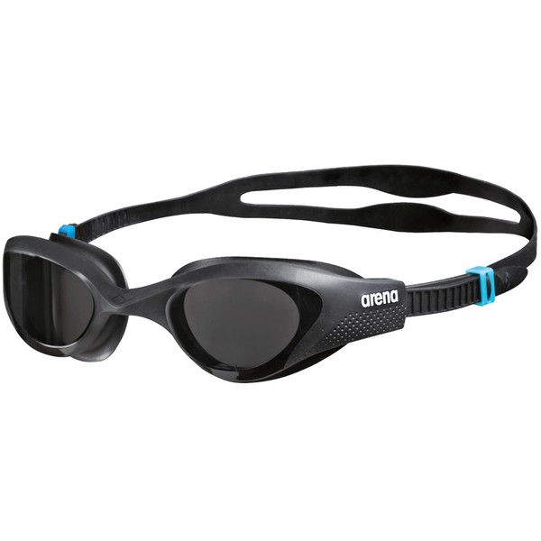 Arena The One Unisex Training Leisure Swimming Goggles (UV Protection, Anti-Fog Coating, Hard Lenses), Black (Smoke-Grey-Black (545), One Size.