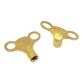 2 x fiXte Radiator Plumbing Bleed Bleeding Key Keys Solid Brass Vent Venting Air Valve