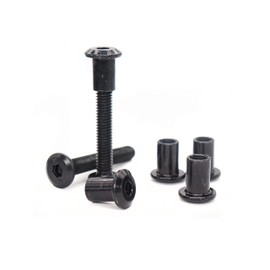 binifiMux 10-Pack M6 x 40mm Black Socket Cap Screws Barrel Nuts Kit for Crib Furniture Bed