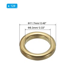 PATIKIL 0.46 Inch Fishing Rod Guide Rings, 30Pcs Ceramic Guides Rings Fish Rod Repair Kit Fishing Pole Eyelet Replacement for Freshwater Saltwater, Gold