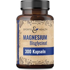 Magnesium Bisglycinate Capsules – High Dose 400mg Daily Magnesium Glycinate – 300 Vegan Capsules – Supports Muscle Relaxation, Bone Health & Energy Production
