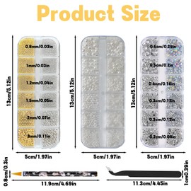 5Pcs Pearl Stickers, Nail Charms, Nail Gems, Stick on Gems, Gem Stickers, Small Stickers for DIY Nail Art Decoration