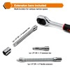 Egofine 46 Pieces 1/4 inch Drive Socket Ratchet Wrench Set,