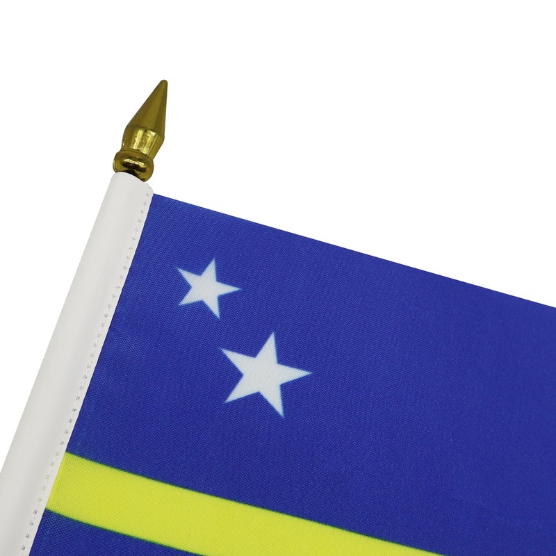 AZ FLAG CURAÇAO TABLE FLAG 4'' x 6'' - CURAÇAOAN