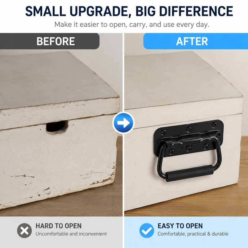 1or 2pcs 100mm Folding Cabinet Handle for Boxes & Drawers
