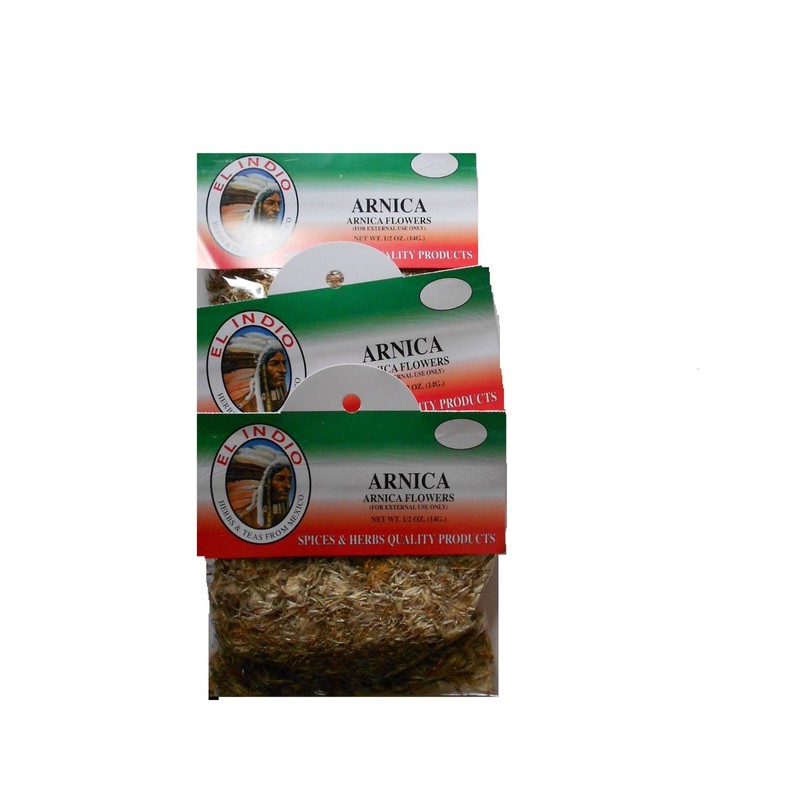EL INDIO Arnica/Arnica Flowers 1/2oz(14gr) HERBS TEA 3-Pack
