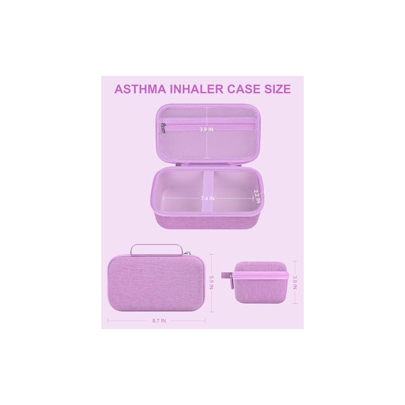 Portable Asthma Inhaler Case - Stylish Storage for Kids &