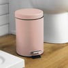 Harbour Housewares 3 Litre Bathroom Pedal Bin with Inner Bucket