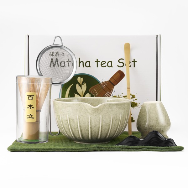 Hcskoss 7 PCS Matcha Whisk Set –Japanese Household Matcha Tea