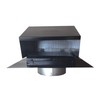 Builder's Best 84033 Galvanized Steel Roof Vent Cap with Damper