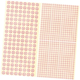 Operitacx Stickers Pack of 1000 Removable Baby Not Allowed Labels for Toys Home