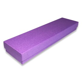 N'icePackaging 100 Qty - Royal-Purple Kraft Cotton Filled Gift Boxes - Size 8" x 2" x 7/8" - USA Made - Holidays/Birthdays/Sales/Storage/Display/Travel