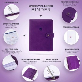 Clever Fox Weekly Planner Binder – Goal Setting Planner for Time Management &...