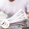 YOKIVE 100 Pcs Paper Clip, Metal Hollow Out Clips Mini