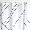 MSV Anti-Mould Shower Curtain - Anti-Bacterial, Washable, Waterproof, with 12