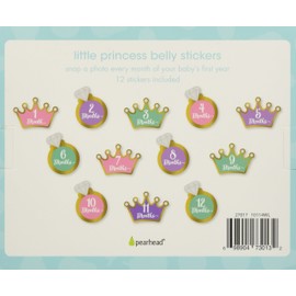 Pearhead Little Princess Baby's First Year Belly Stickers