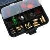 20 Kinds 128Pcs/Lot Fishing Accessories Hooks Swivels Stoppers Connectors Box