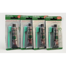 Pinaud clubman 4 neutral moustache wax 4 brush/comb