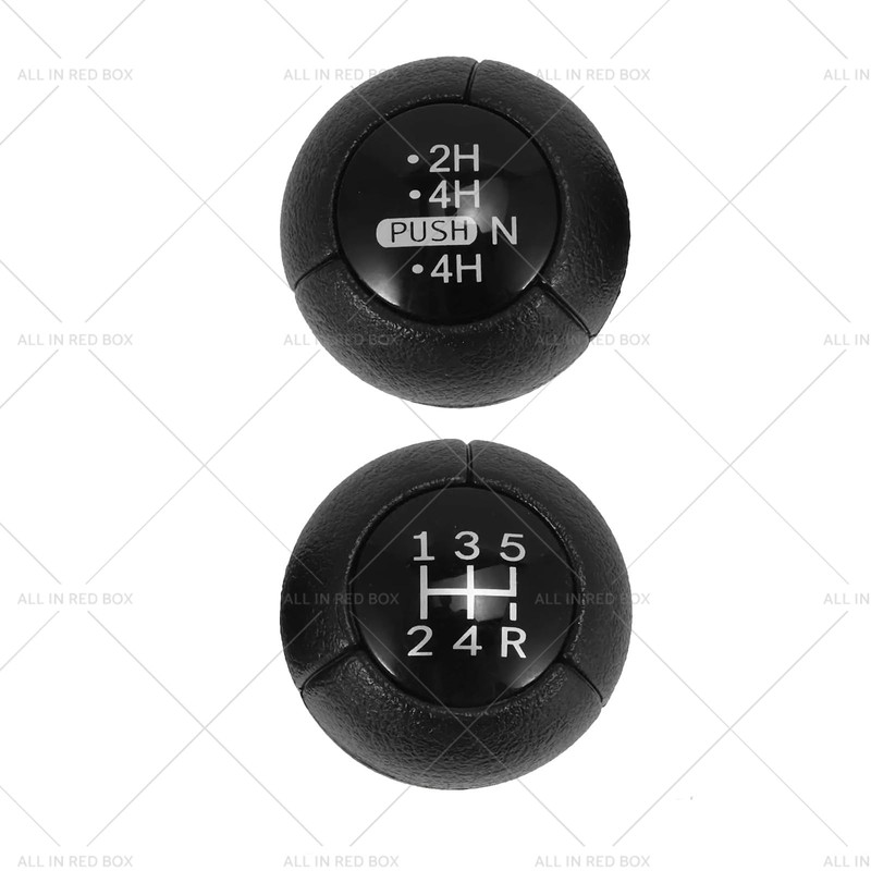 MAX COOL 2PCS Transfer Case Knobs 5-Speed Push Gear Shift