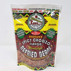 Mexicali Rose Spicy Chorizo Instant Refried Beans 6 Oz (Pack of 3)