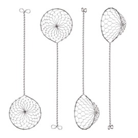 Xrten 4 Piece Fondue Sieve Stainless Steel Fine Mesh Kitchen Sieve Set