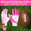 GIAMZONP Youth Football Gloves, Sticky Football Receiver Glove for Kids,