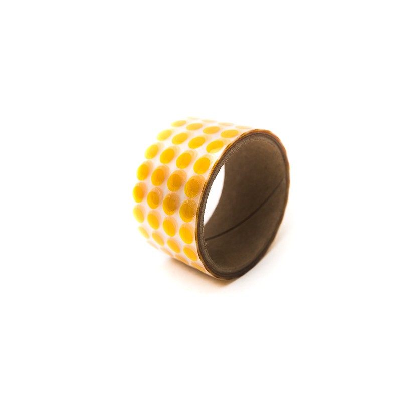 Bertech Polyimide Masking Discs, 1/2 Inch Diameter, Amber, Made from