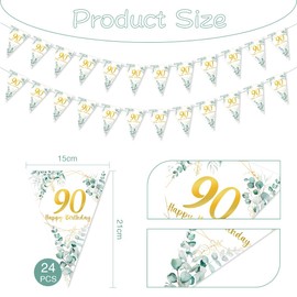 Capaneus Decoration 90th Birthday Man Woman Green Gold