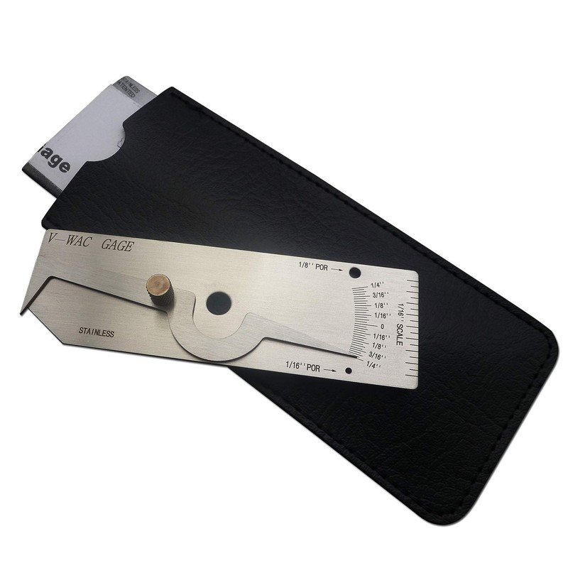 GZTIGWELD V-WAC Single Weld Gage Inch Inspection Gauge Stainless Steel