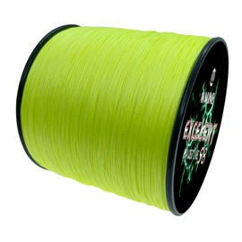 Waline Super Strong 8 Strands Braided Fishing Lines 300m 500m 20lb-100lb Abrasion-Resistant Ultra Smooth PE Braid Line (Yellow, 40lb/0.28mm/300m(328yds))