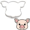 LILIAO 4.6" Pig Face Cookie Cutter Sandwich Cutters, Stainless Steel