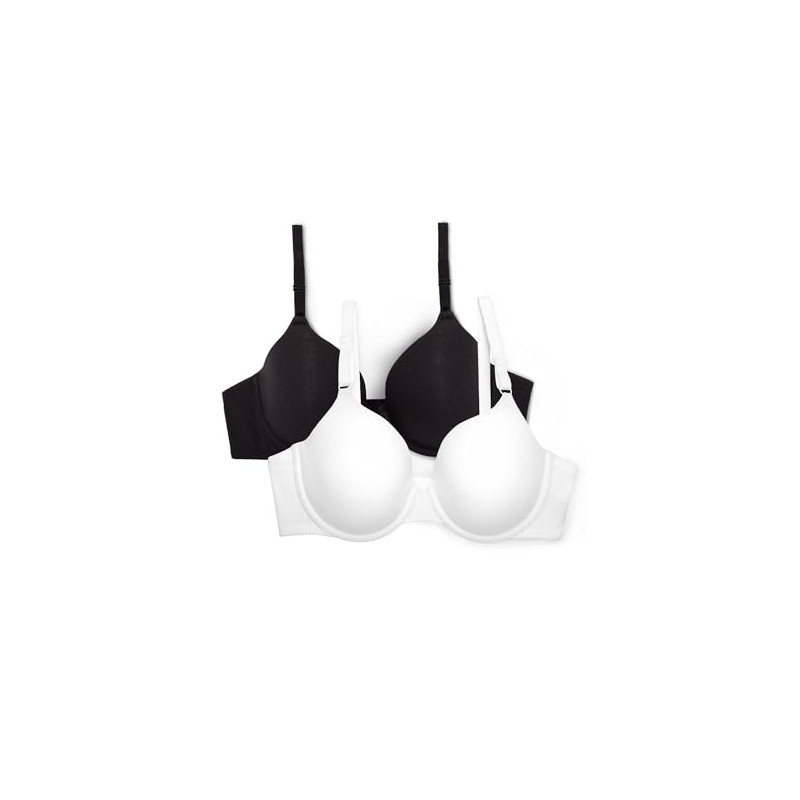 Fruit of the Loom Women's Smooth Cotton T-Shirt Bra-Ultra-Soft, Flexible,