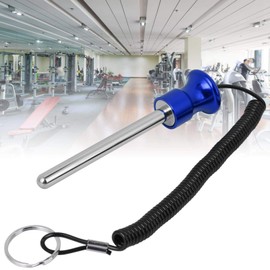 Alomejor Perno de apilamiento de Pesas Perno de Tornillo de Entrenamiento de Fuerza magn|Tica con Cuerda de traccion para Equipo de Entrenamiento(Azul)