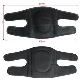 KUWAN Knee Pads, Knee Pads, Breathable, Knee Supporter, Sports, Knee Protector, Outdoor, Elastic, Unisex, Black, Pack of 2