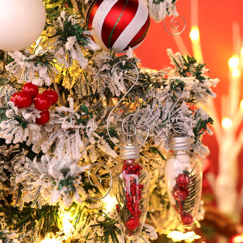 200 Pcs Christmas Ornaments Hooks, 2 Inch and 3.1 Inch