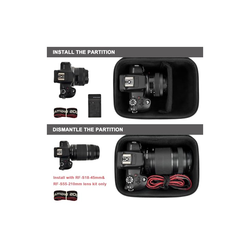 GWCASE - Funda compacta compatible con cámara Canon EOS R100