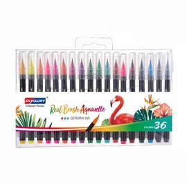 Sky Glory Color Brush Pen 36-Color Set / 스카이글로리 컬러브러쉬펜 36색 세트
