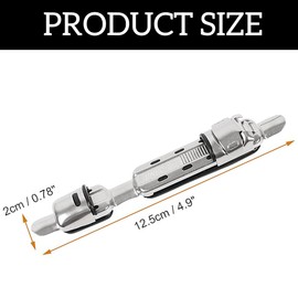 Pack of 2 Fishing Rod Reels Holder Fishing Reel Seat Fishing Reel Holder Rod Building Deck Fishing Rod Deck Fish Wheel Rod Clip Holder Fishing Reel Holder for Telescopic Rods (Silver)