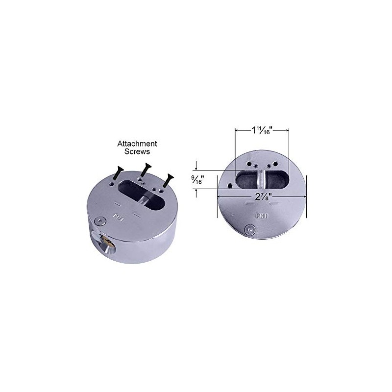 American/Master Lock (1) Hidden Shackle Lock and Hasp Combo A801-