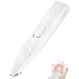 LEYOUFU LEYOUFU Dog Paw Trimmer for Grooming, Cordless Electric Small Pet Grooming Clippers Hair Trimmer for Dogs Cats, Low Noise for Trimming Pet's Hair Around Paws, Eyes, Ears, Face, Rump (White)