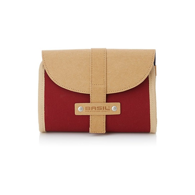 Basil Saddle Bag – Saddlebag, Unisex, Satteltasche Portland-Saddlebag, dunkelrot