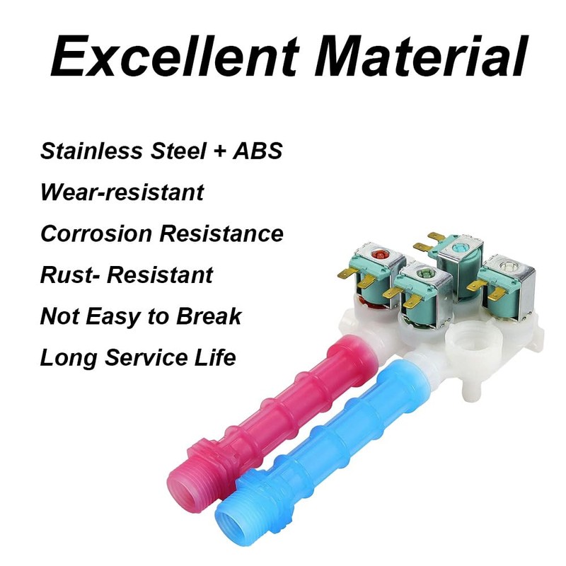 134637810 Kaltwasser-Einlassventil für Waschmaschinen, Austausch der Magnetventilbaugruppe, kompatibel mit vollautomatischen