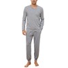 Bresdk Men's Long Winter Cotton Sleepwear Men's Gift, gray