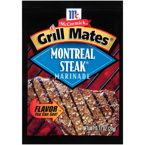 McCormick Grill Mate MONTREAL STEAK Marinade .71oz (15 Packets)