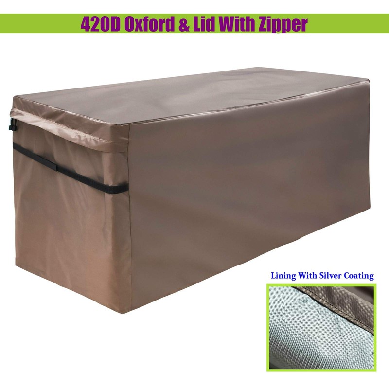 MountainLoc Garden Deck Box Cover, Storage Box Protective Covers With