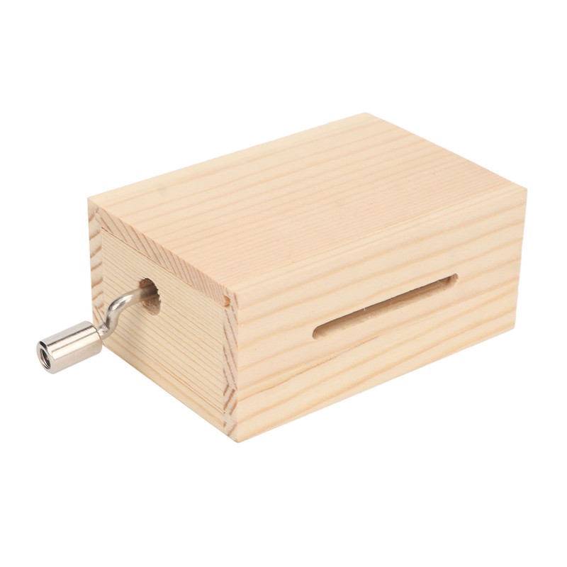 Music Box 15 Note Hand Crank Compact Retro Style Attractive